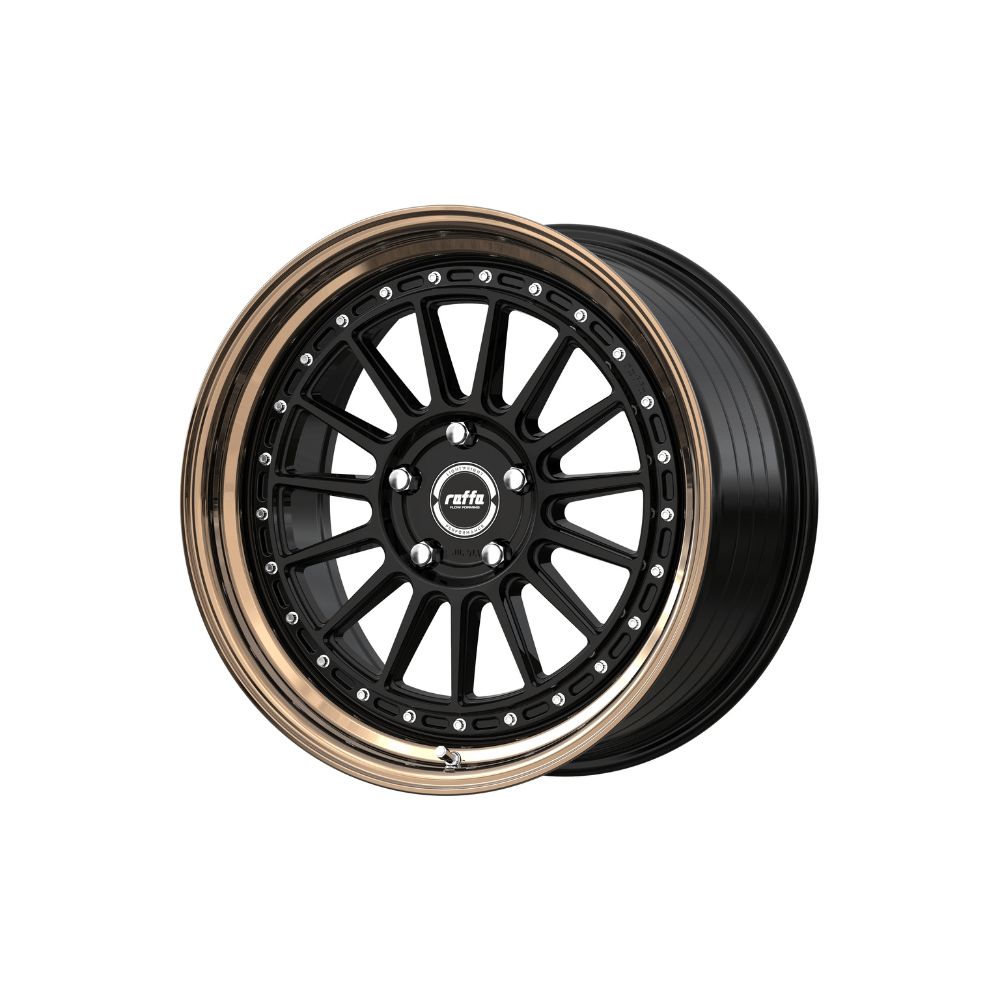 Komplettradsatz Raffa Wheels RF‑04 | 8,5x19 ET45 | LK 5x112 | Audi A3/S3 8V | Silver/Black/Grey/Rosegold Polished - CarWorlds GmbH