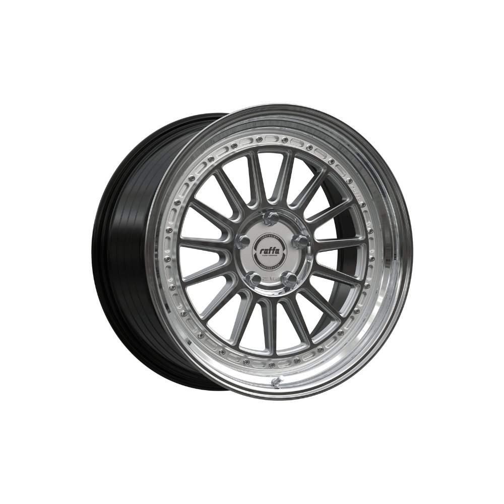 Komplettradsatz Raffa Wheels RF‑04 | 8,5x19 ET45 | LK 5x112 | Audi A3/S3 8V | Silver/Black/Grey/Rosegold Polished - CarWorlds GmbH