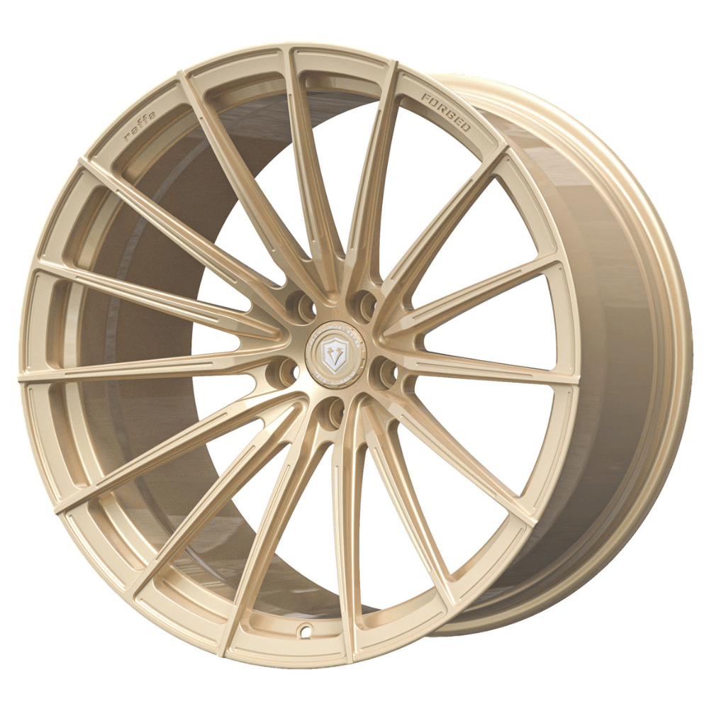 Komplettradsatz Raffa Wheels RFS - 02 | Forged Series | Champagner 10,5x20 & 11,5x21 | BMW M2 G87 - CarWorlds GmbH