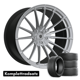 Komplettradsatz Raffa Wheels RFS - 02 | Forged Series | Silver 10,5x20 & 11,5x21 | BMW M4 G82 G83 - CarWorlds GmbH