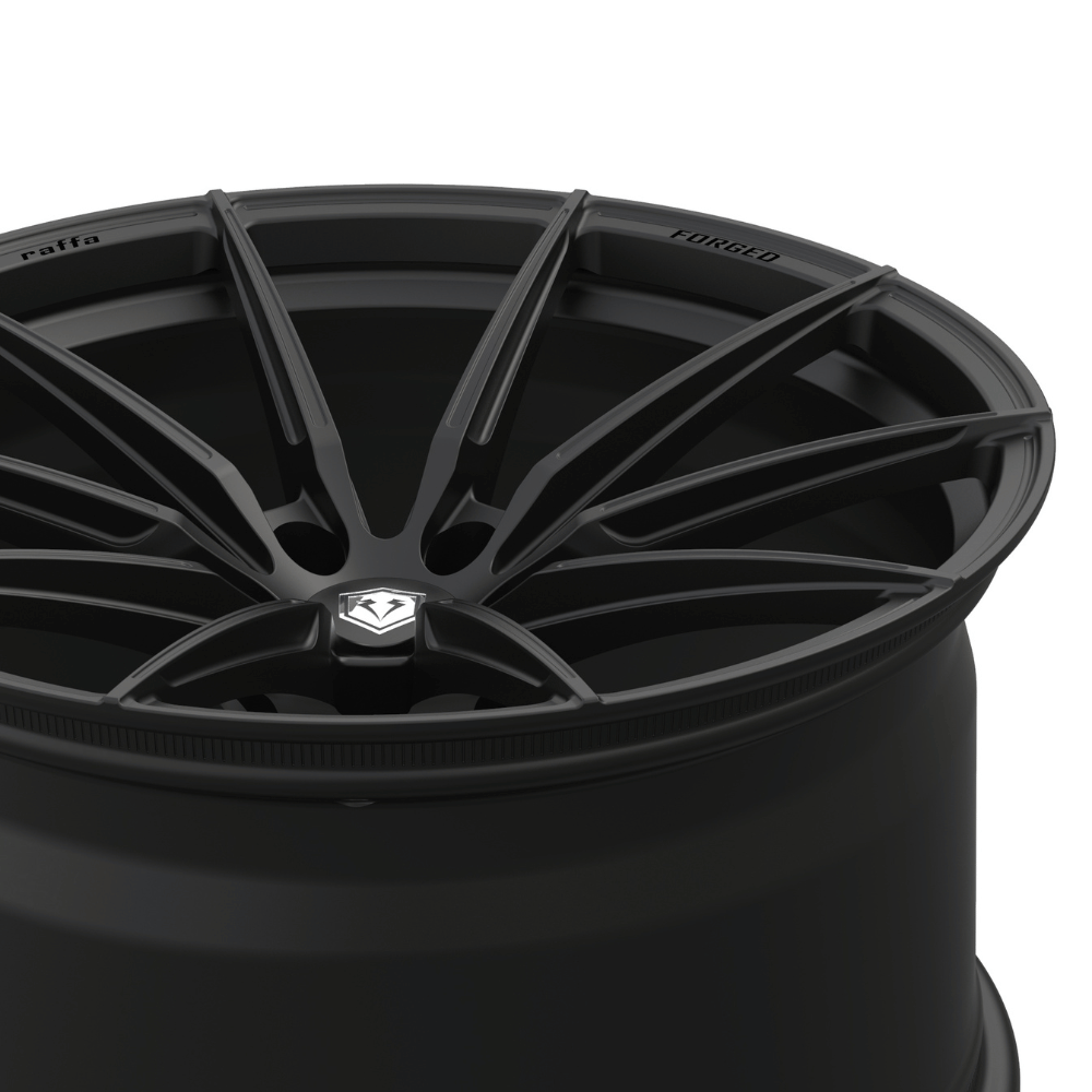 Komplettradsatz Raffa Wheels RFS - 03 | Forged Series | Black Matt 10,5x20 & 11,5x21 | BMW M3 G80 / G81 Touring - CarWorlds GmbH