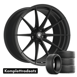 Komplettradsatz Raffa Wheels RFS - 03 | Forged Series | Black Matt 10,5x20 & 11,5x21 | BMW M3 G80 / G81 Touring - CarWorlds GmbH