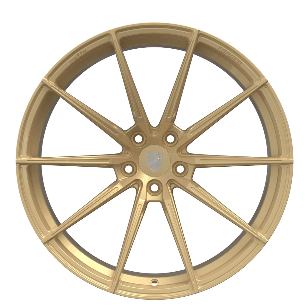 Komplettradsatz Raffa Wheels RFS - 03 | Forged Series | Champagner 10,5x20 & 11,5x21 | BMW M3 G80 / G81 Touring - CarWorlds GmbH