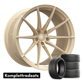 Komplettradsatz Raffa Wheels RFS - 03 | Forged Series | Champagner 10,5x20 & 11,5x21 | BMW M4 G82 G83 - CarWorlds GmbH