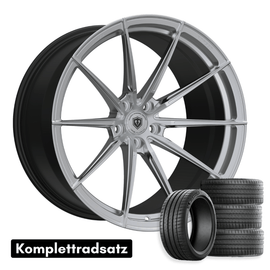 Komplettradsatz Raffa Wheels RFS - 03 | Forged Series | Silver 10,5x20 & 11,5x21 | BMW M3 G80 / G81 Touring - CarWorlds GmbH
