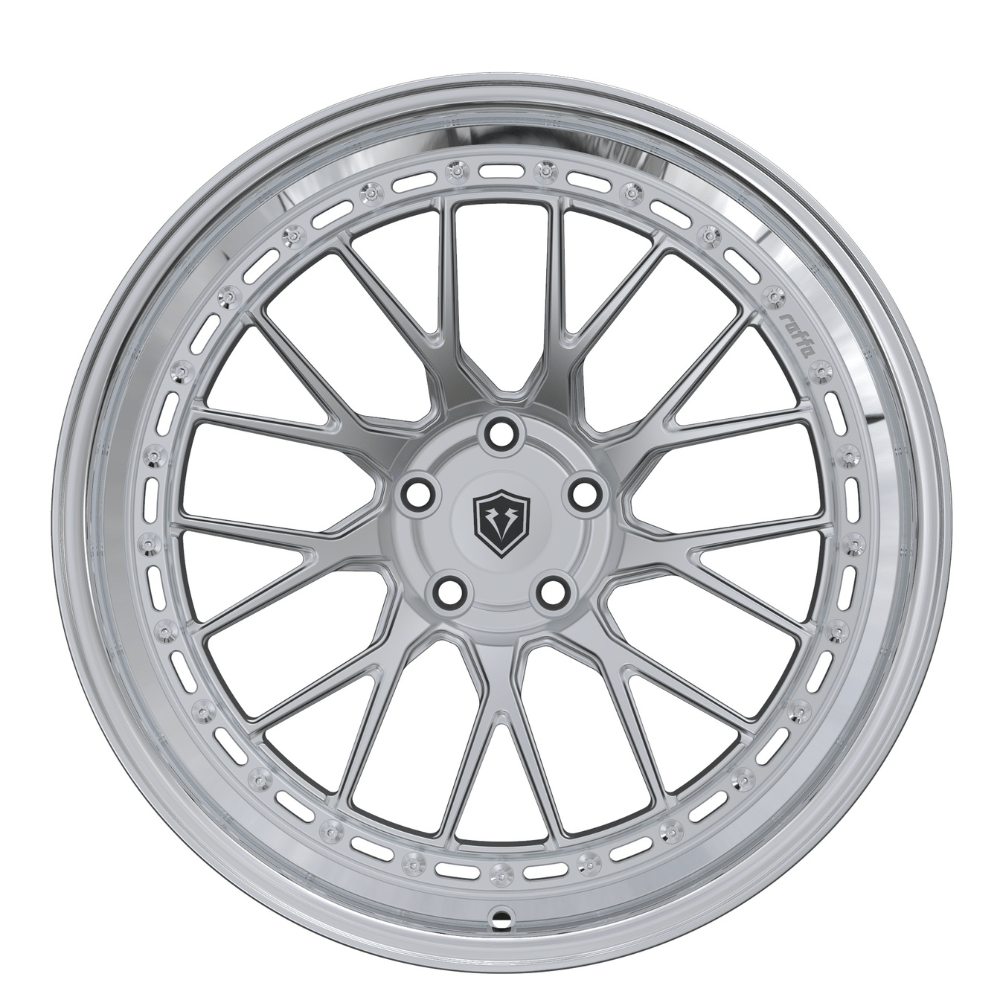 Komplettradsatz Raffa Wheels RFS - 04 | Forged Series | Silver Polished Lip 10,5x20 & 11,5x21 | BMW M2 G87 - CarWorlds GmbH