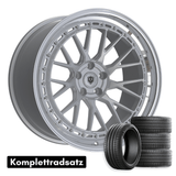 Komplettradsatz Raffa Wheels RFS - 04 | Forged Series | Silver Polished Lip 9,5x20 & 11x20 | BMW M3 F80 / M4 F82 - CarWorlds GmbH