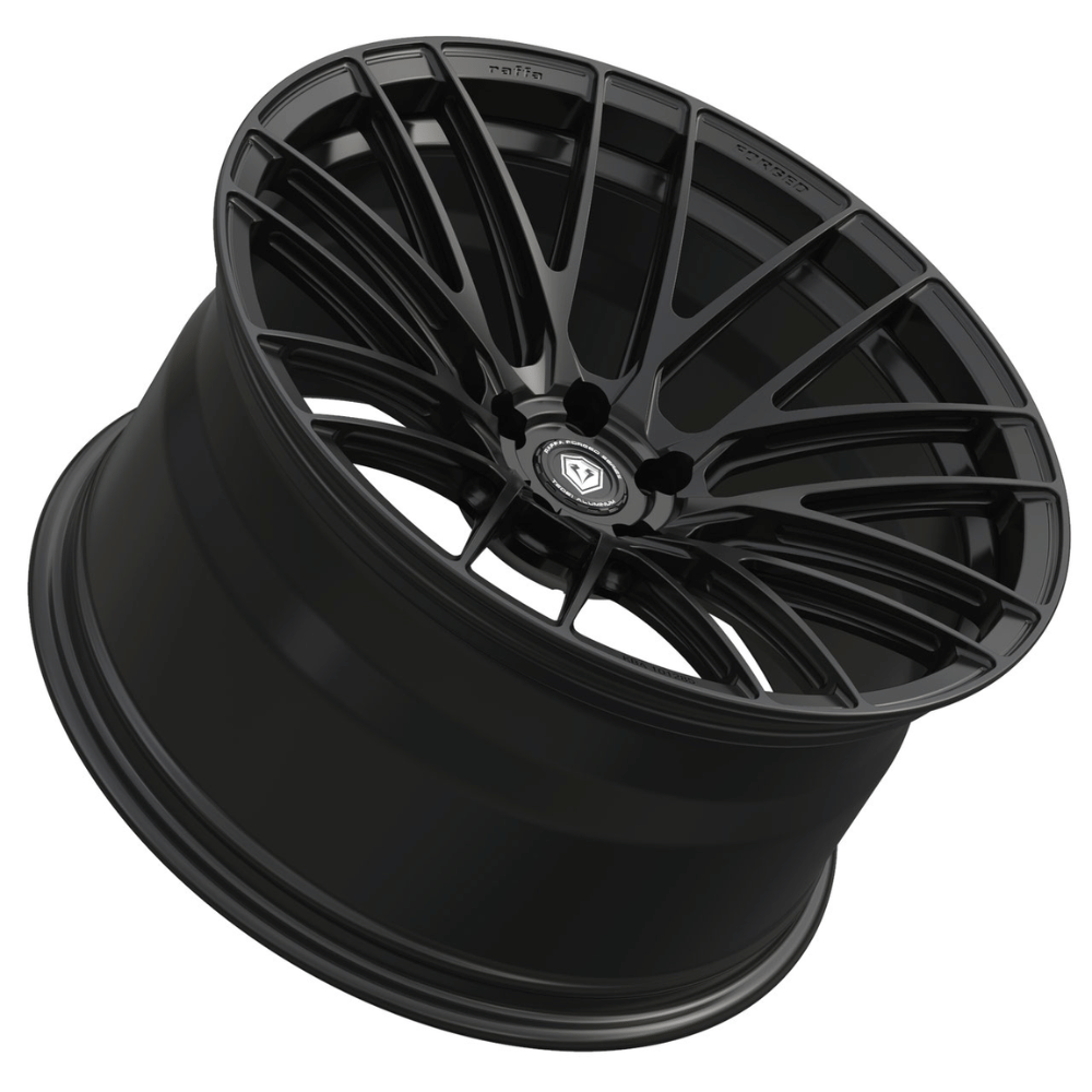 Komplettradsatz Raffa Wheels RFS - 05 | Forged Series | Matt Black 10,5x20 & 11,5x21 | BMW M3 G80 / G81 - CarWorlds GmbH