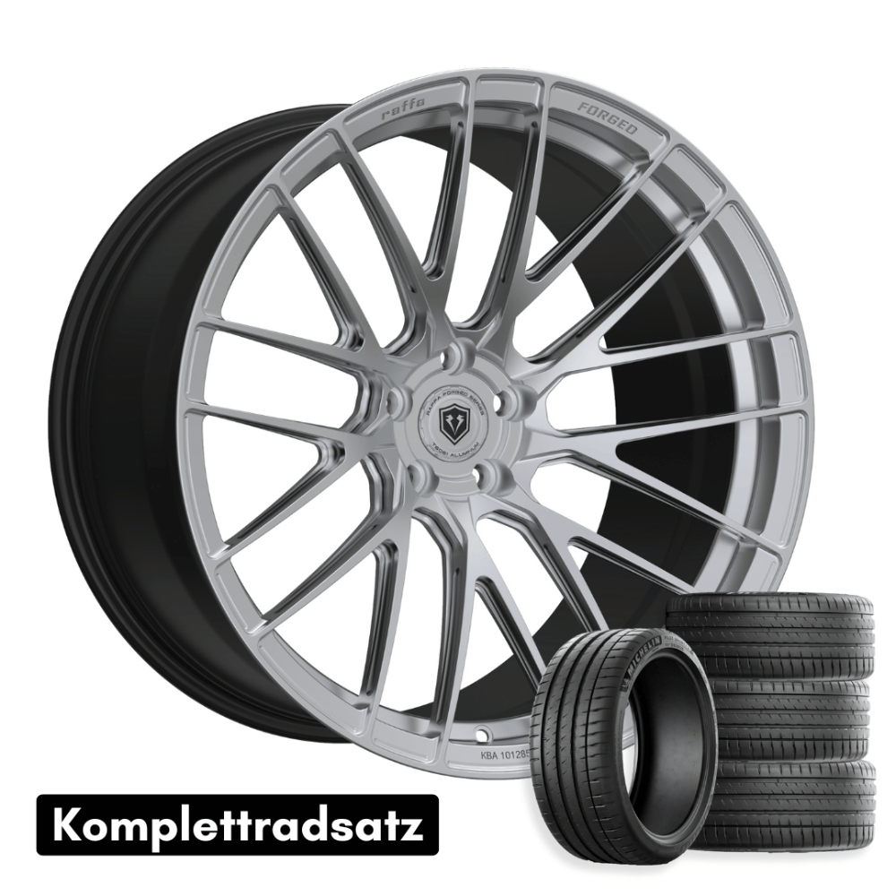 Komplettradsatz Raffa Wheels RFS - 05 Silver | Forged Series | 10,5x20 & 11,5x21 | BMW M4 G82 G83 - CarWorlds GmbH