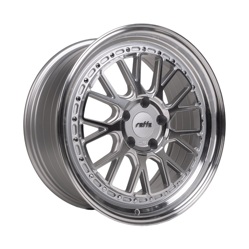 Komplettradsatz Raffa Wheels RS‑03 Classic Monoblock Silver Polished | 8,5x19 ET45 | LK 5x112 | Audi A3/S3 8V - CarWorlds GmbH