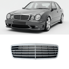 Laden Sie das Bild in den Galerie-Viewer, Kühlergrill Avantgarde Optik Chrom - Passend für Mercedes E - Klasse W210 S210 Mopf 1999 - 2002 - CarWorlds GmbH