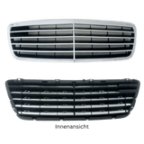 Kühlergrill Avantgarde Optik Chrom - Passend für Mercedes E - Klasse W210 S210 Mopf 1999 - 2002 - CarWorlds GmbH