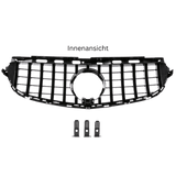 Kühlergrill Chrom mit Chromstreben - Passend für Panamericana GT Mercedes E - Klasse W212 S212 Facelift 2013 - 2016 + Distronic Aussparung - CarWorlds GmbH