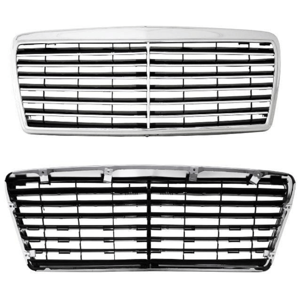 Kühlergrill Chrom - Passend für Mercedes E - Klasse W124 93 - 95 Avantgarde - CarWorlds GmbH