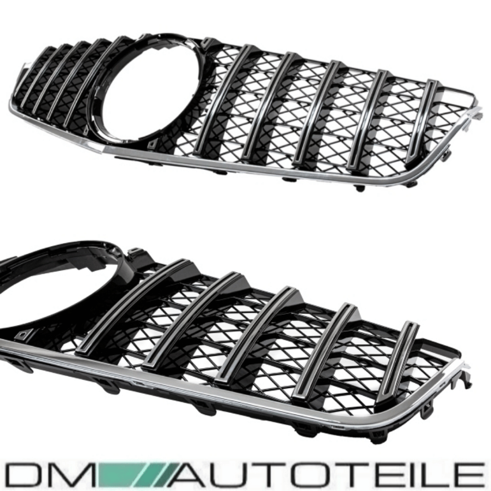 Kühlergrill Chrom Sport Panamericana GT - Passend für Mercedes E - Klasse C207 Coupé A207 Cabrio 2009 - 2013 - CarWorlds GmbH