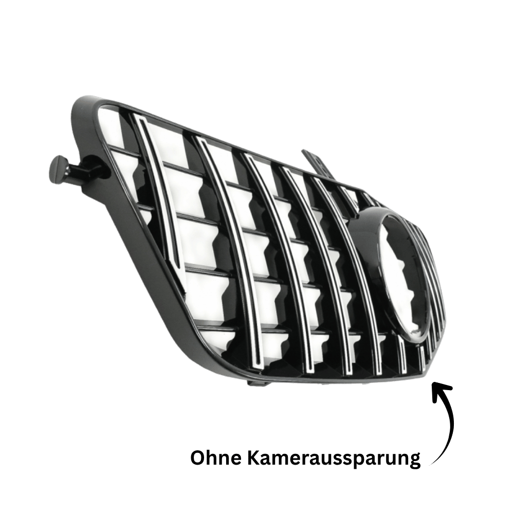 Kühlergrill Chrom Sport Panamericana GT - Passend für Mercedes E - Klasse W212 S212 Facelift 2013 - 2016 - CarWorlds GmbH