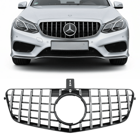 Kühlergrill Chrom Sport Panamericana GT - Passend für Mercedes E - Klasse W212 S212 Facelift 2013 - 2016 - CarWorlds GmbH