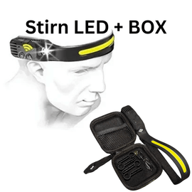 LED Kopflampe 2000 Lumen | Stirnlampe mit Seitenleuchte USB - C | Wasserdichte Arbeitslampe - CarWorlds GmbH