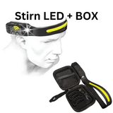 LED Kopflampe 2000 Lumen | Stirnlampe mit Seitenleuchte USB-C | Wasserdichte Arbeitslampe