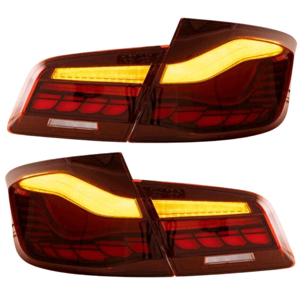 LED Rückleuchten SET Rot dynamische Blinker OLED Funktion passt für BMW 5er F10 Limousine - CarWorlds GmbH