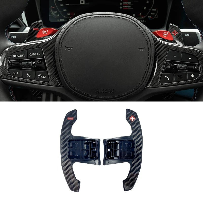 Lenkrad Paddle Shifter Erweiterung in Carbon - Optik für BMW F - Modelle – Mit oder ohne Chip - CarWorlds GmbH
