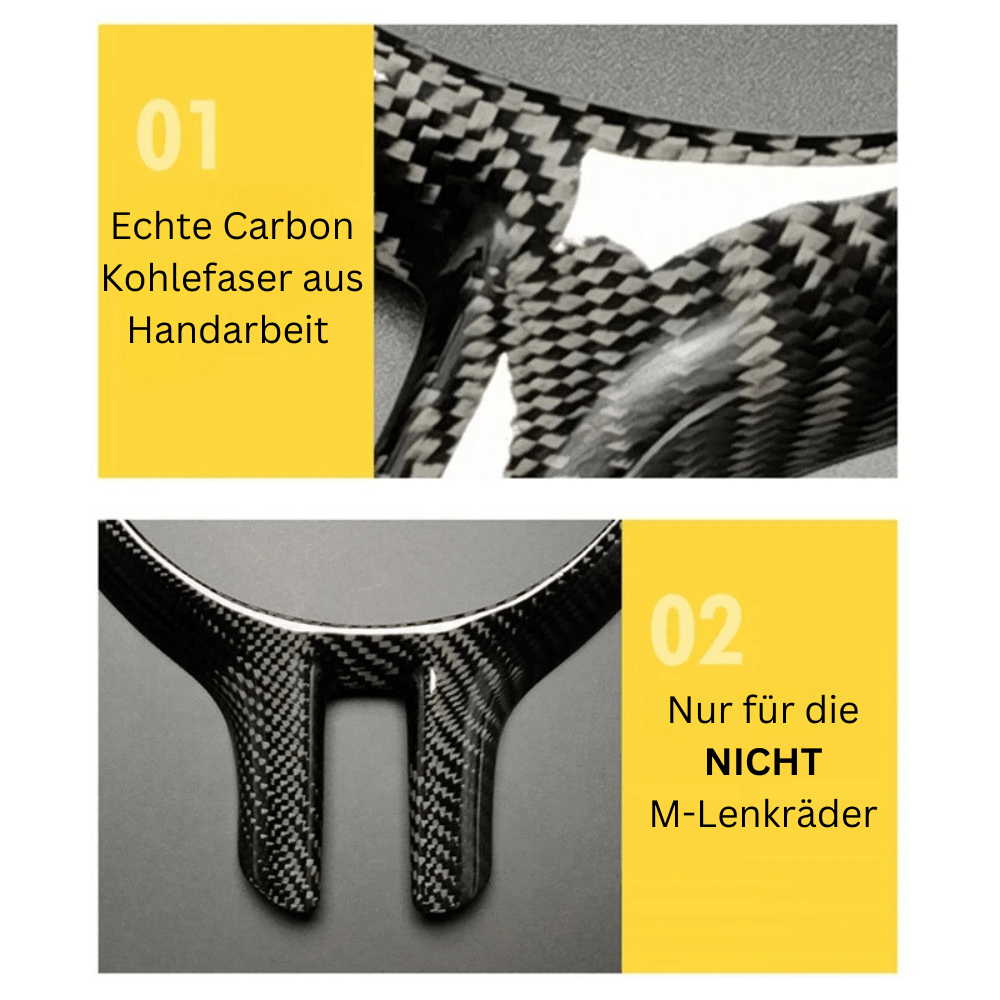 Lenkradverkleidung aus echtem Carbon für BMW 3er E46 (1998–2006) - CarWorlds GmbH