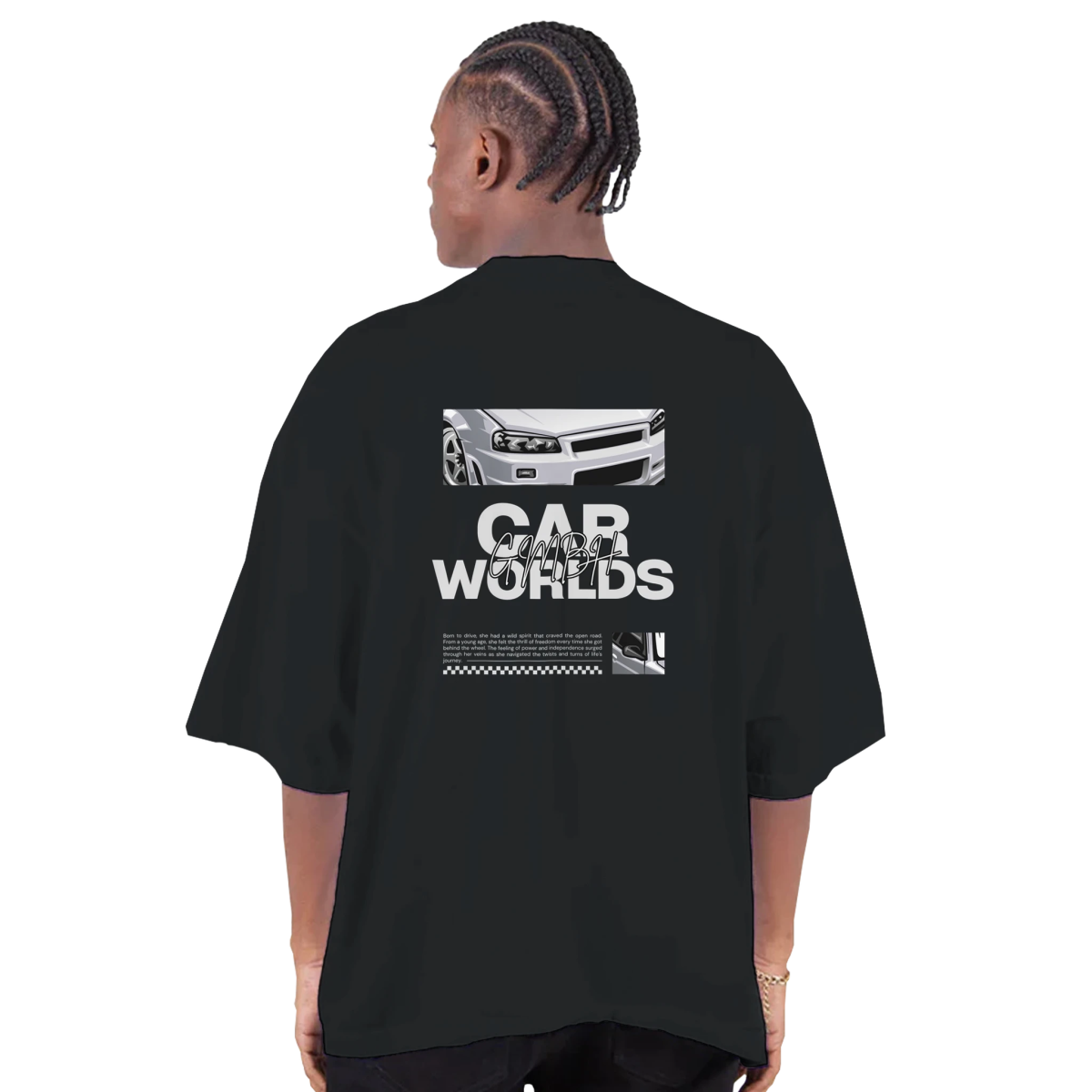Men's Oversized Drop - Shoulder Crewneck T-Shirt | Shaka Wear SHGDD - CarWorlds GmbH