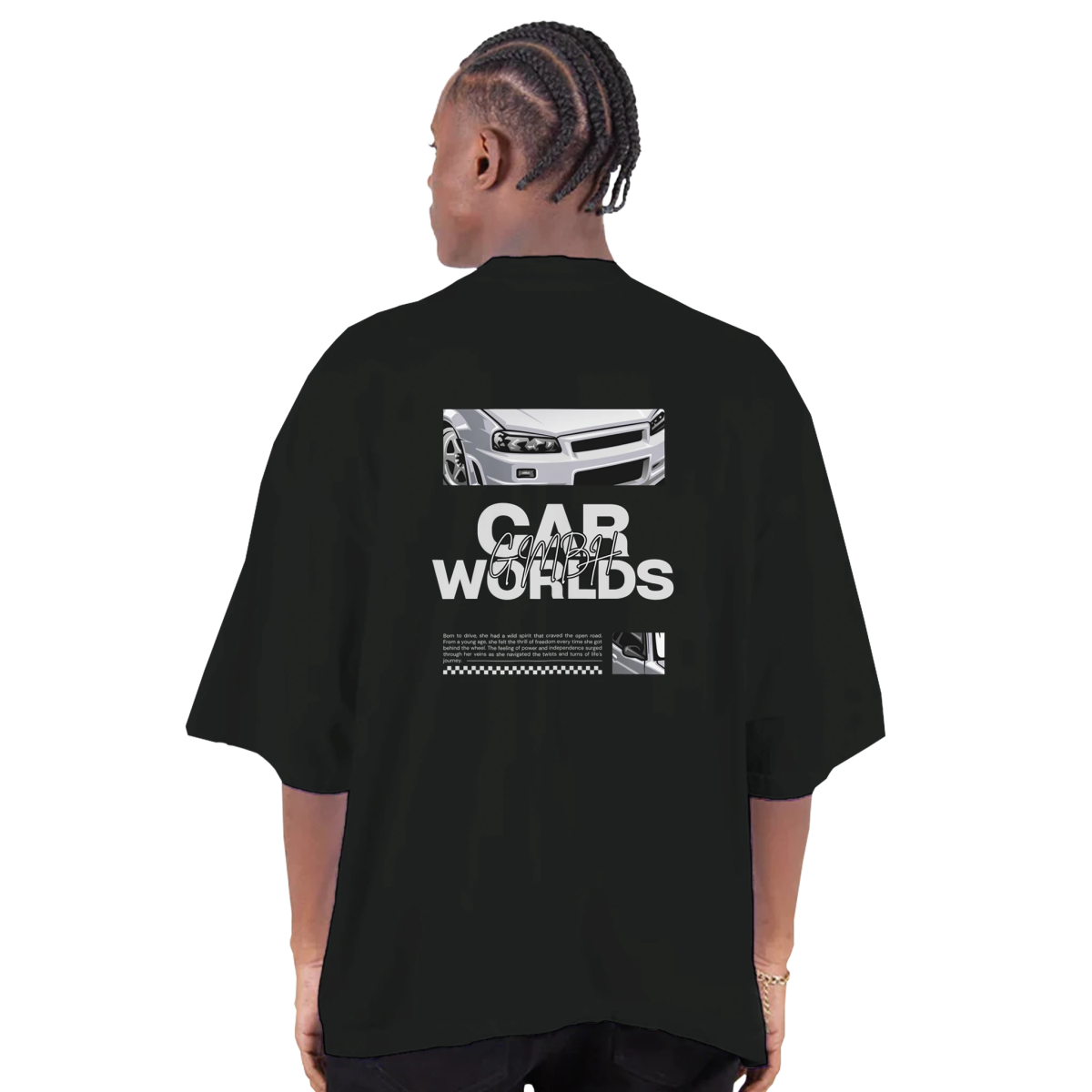 Men's Oversized Drop - Shoulder Crewneck T-Shirt | Shaka Wear SHGDD - CarWorlds GmbH