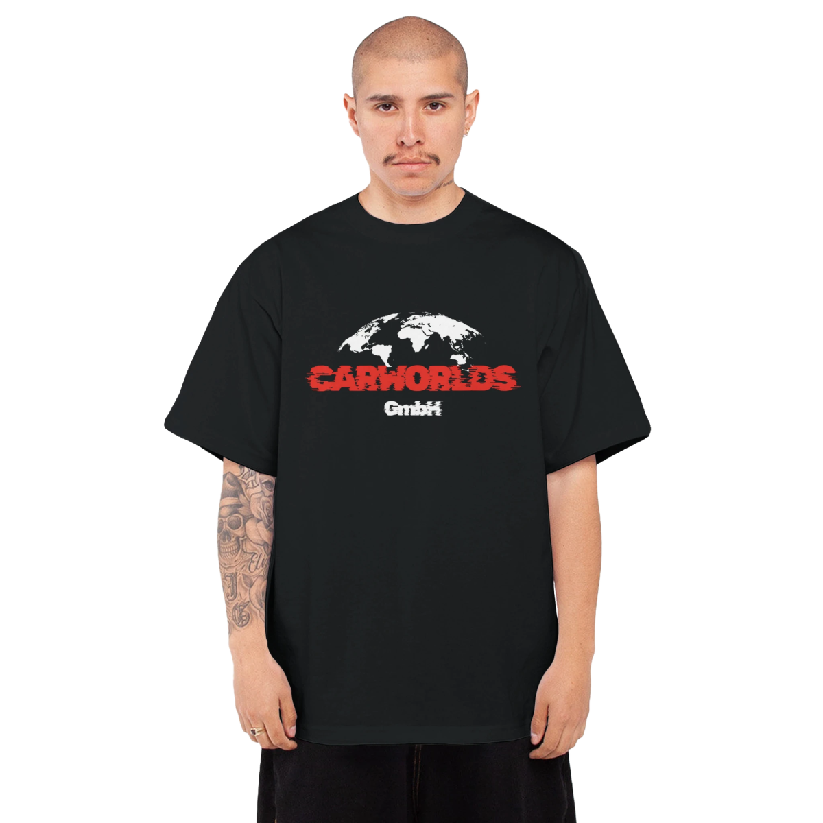 Men's Oversized Heavyweight Crewneck T-Shirt | Shaka Wear SHMHSS - CarWorlds GmbH