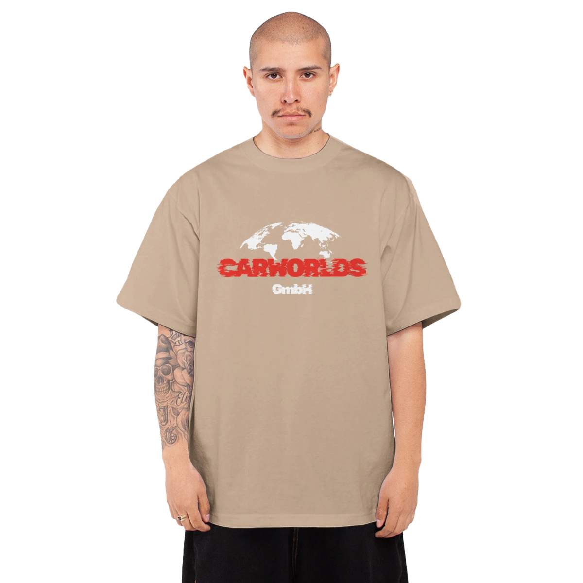 Men's Oversized Heavyweight Crewneck T-Shirt | Shaka Wear SHMHSS - CarWorlds GmbH