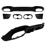 Performance Heckdiffusor Set + Blenden Schwarz - Passend für Mercedes A - Klasse W177 Hatchback - CarWorlds GmbH
