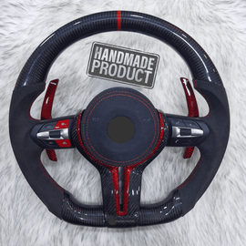 Premium Sport - Lenkrad | Carbon - Fiber & Alcantara Rot | Performance - Edition | Für die F - Modelle - CarWorlds GmbH