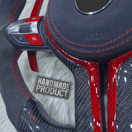 Premium Sport - Lenkrad | Carbon - Fiber & Alcantara Rot | Performance - Edition | Für die F - Modelle - CarWorlds GmbH