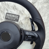 Premium Sportlenkrad | Nappa - Leder Veredelung | Schwarze Sport - Edition | Für die F - Modelle - CarWorlds GmbH