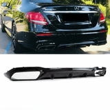 SET Heckdiffusor Schwarz Hochglanz - Passend für Mercedes E - Klasse W213 Limousine AMG - Line 2016+ - CarWorlds GmbH