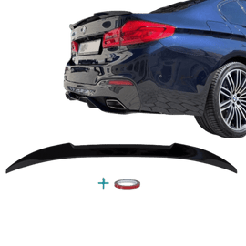 Set Sport EVO Heckspoiler Hecklippe breit Carbon glanz + 3M passt für BMW 5er G30 - CarWorlds GmbH