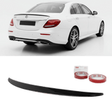 SET Sport Heckspoiler Schwarz Glanz + 3M Klebeband - Passend für Mercedes E - Klasse W213 Limousine 2016+ - CarWorlds GmbH
