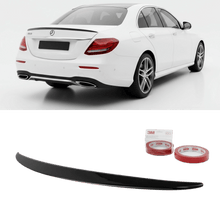 Laden Sie das Bild in den Galerie-Viewer, SET Sport Heckspoiler Schwarz Glanz + 3M Klebeband - Passend für Mercedes E - Klasse W213 Limousine 2016+ - CarWorlds GmbH