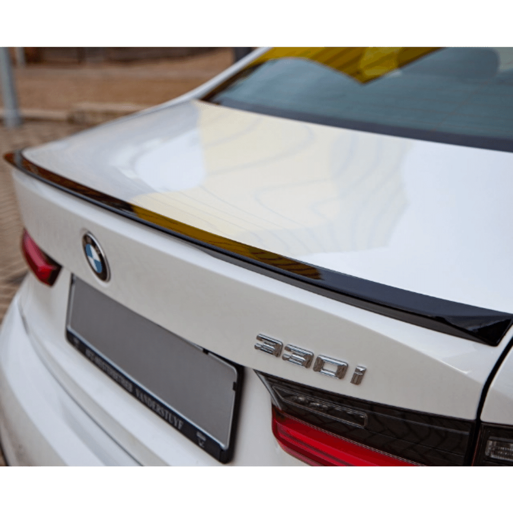 SET Sport - Performance Heckspoiler Hecklippe Schwarz glanz 668 passend für BMW G20 + 3M + ABE - CarWorlds GmbH