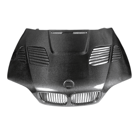 Sport Carbon Motorhaube +Lufthutze für BMW E46 Cabrio Coupe Facelift 2003 - 2006 - CarWorlds GmbH