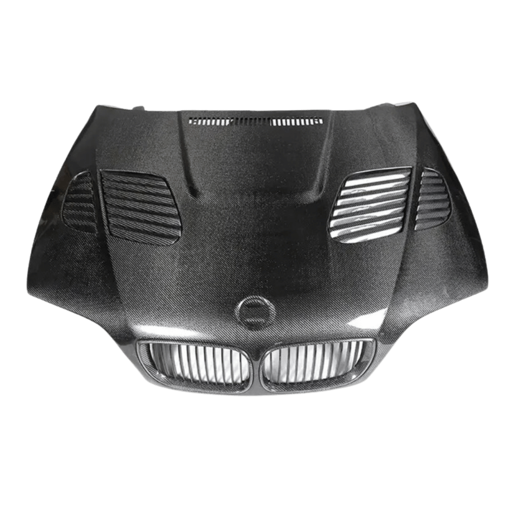 Sport Carbon Motorhaube +Lufthutze für BMW E46 Cabrio Coupe Facelift 2003 - 2006 - CarWorlds GmbH