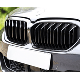 Sport Doppelsteg Kühlergrill schwarz passt für BMW 5er G30 G31 LCI Facelift mit Frontkamera - CarWorlds GmbH