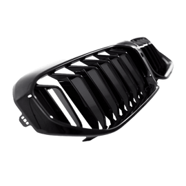 Sport Doppelsteg Kühlergrill schwarz passt für BMW 5er G30 G31 LCI Facelift mit Frontkamera - CarWorlds GmbH