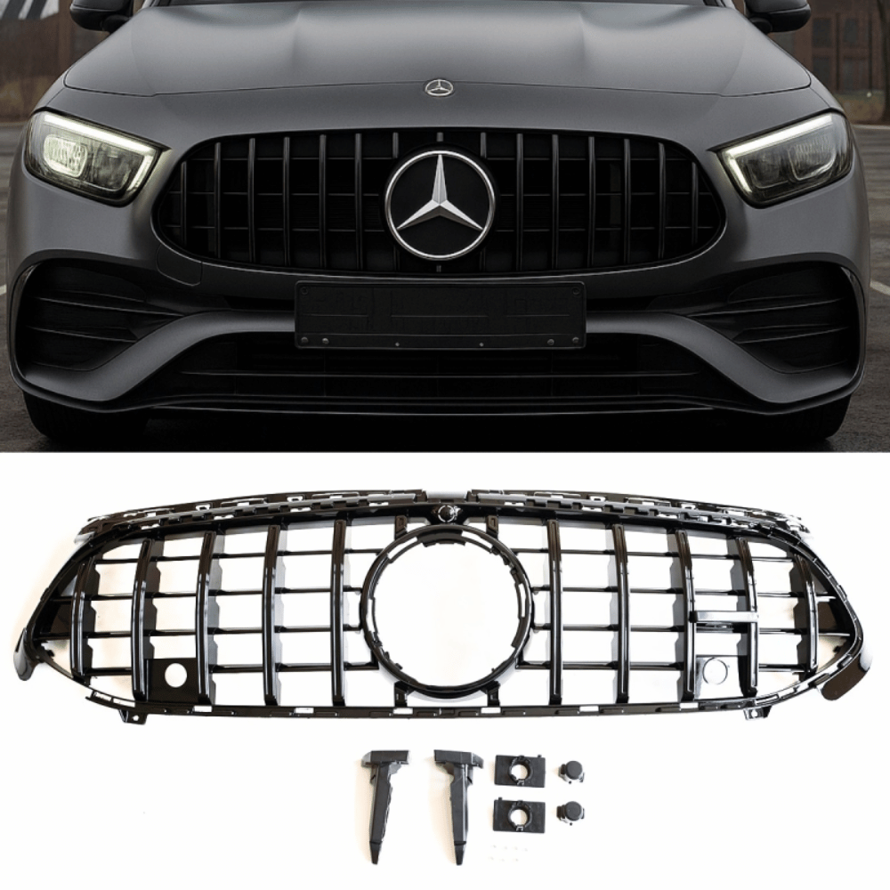 Sport GT Kühlergrill Schwarz Glanz - Passend für Mercedes A - Klasse W177 V177 ab 2022 - CarWorlds GmbH