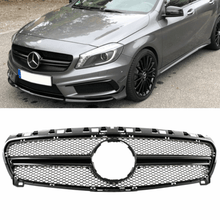 Load image into Gallery viewer, Sport Kühlergrill Schwarz Glanz - Passend für Mercedes A - Klasse W176 Vorfacelift - CarWorlds GmbH