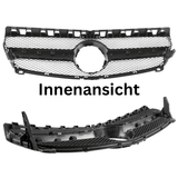 Sport Kühlergrill Schwarz Glanz - Passend für Mercedes A - Klasse W176 Vorfacelift - CarWorlds GmbH