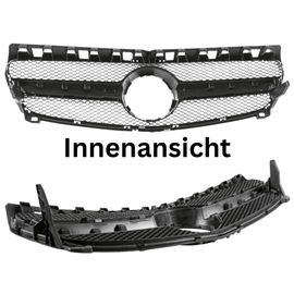 Sport Kühlergrill Schwarz Glanz - Passend für Mercedes A - Klasse W176 Vorfacelift - CarWorlds GmbH