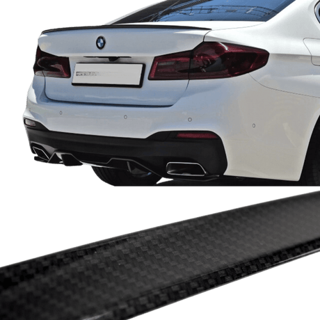 Sport - Performance Heckspoiler Hecklippe Schwarz Glanz passend für BMW 5er G30 2017> + ABE - CarWorlds GmbH