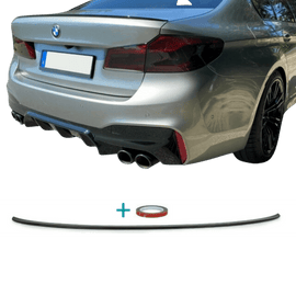 Sport - Performance Heckspoiler Hecklippe Schwarz Glanz passend für BMW 5er G30 2017> + ABE - CarWorlds GmbH