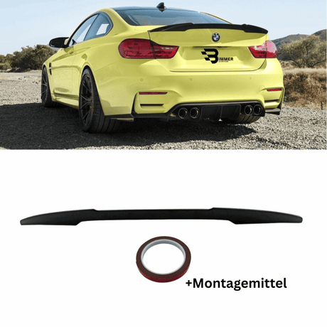 Sport - Performance Heckspoiler Schwarz Glanz V - Form - Passend für BMW M4 F82 Coupe - CarWorlds GmbH